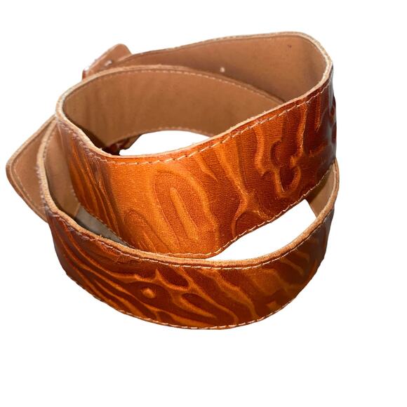 The Ritz Accessories Collection Synthetic Genuine Leather Abstract Pattern Brown main image 5
